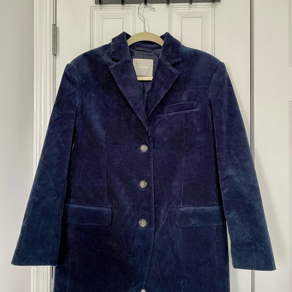 NWOT Everlane Navy 80s Oversized Corduroy Women’s SHIP NEXT DAY